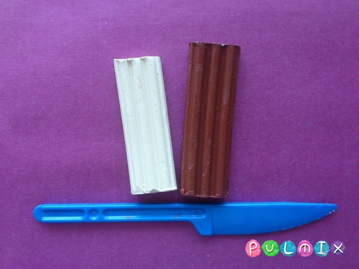 Как сделать из пластилина шоколадный торт поэтапно - шаг 1