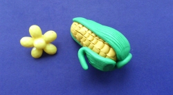 Лепка кукурузы для кукол из пластилина своими руками поэтапно
