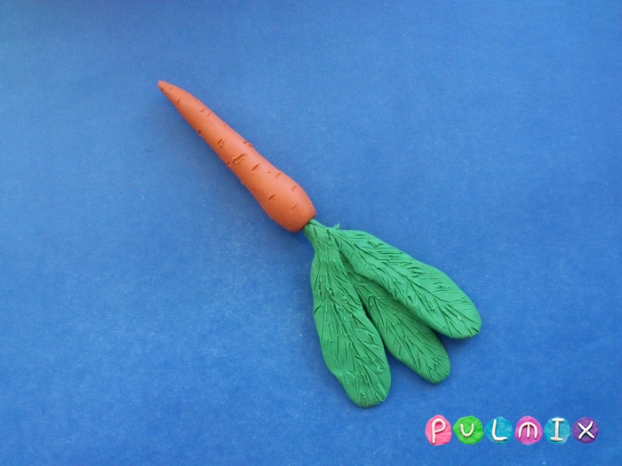 Как слепить морковку из пластилина поэтапно - шаг 9
