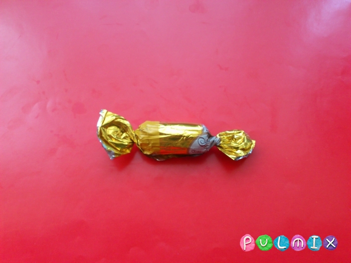 Как слепить шоколадные конфеты из пластилина - шаг 7