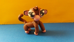 Как слепить обезьянку Littlest Pet Shop из пластилина