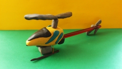 Как слепить из пластилина игрушечный вертолет модели Nine Eagle Solo