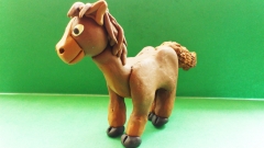 Как сделать лошадку из пластилина для детей