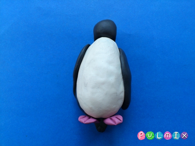 Как слепить пингвина из пластилина поэтапно - шаг 8