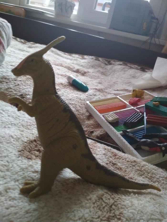 Как слепить динозавтра гадрозавра из пластилина