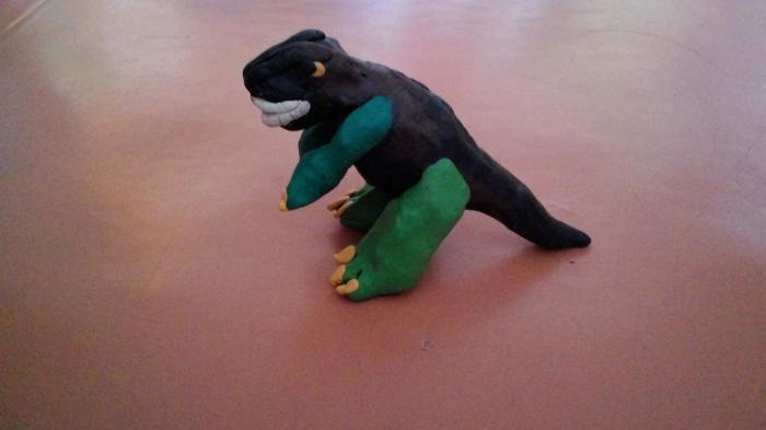 Лепим Тираннозавра из пластилина