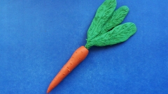 Как слепить морковку из пластилина поэтапно