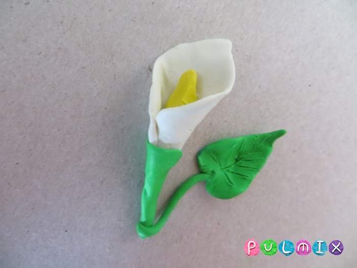 Тюльпан из пластилина для детей пошагово с фото
