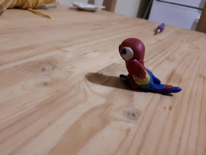 Как сделать попугая из пластилина своими руками
